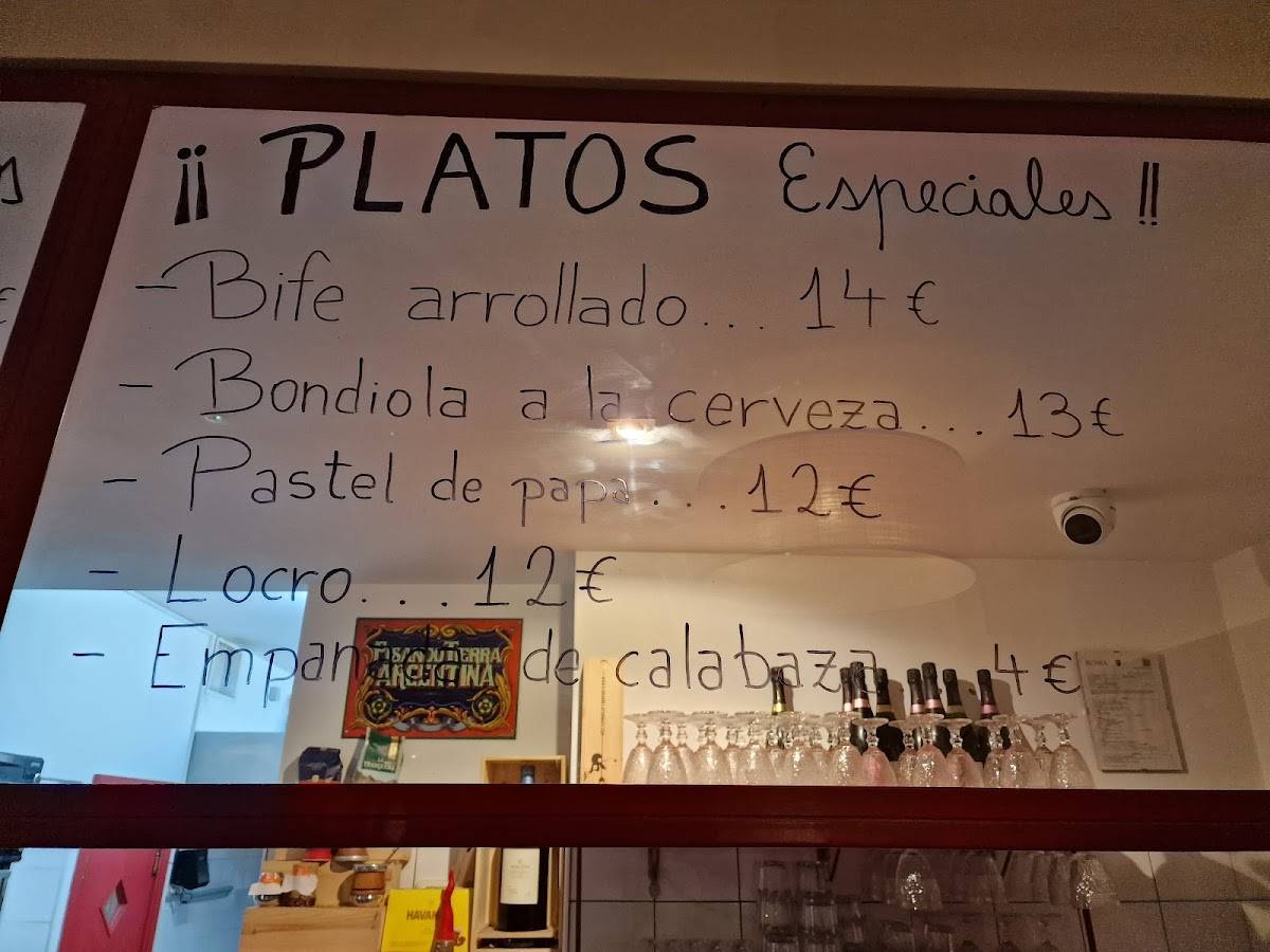 Menu di Ceibo Sapori 