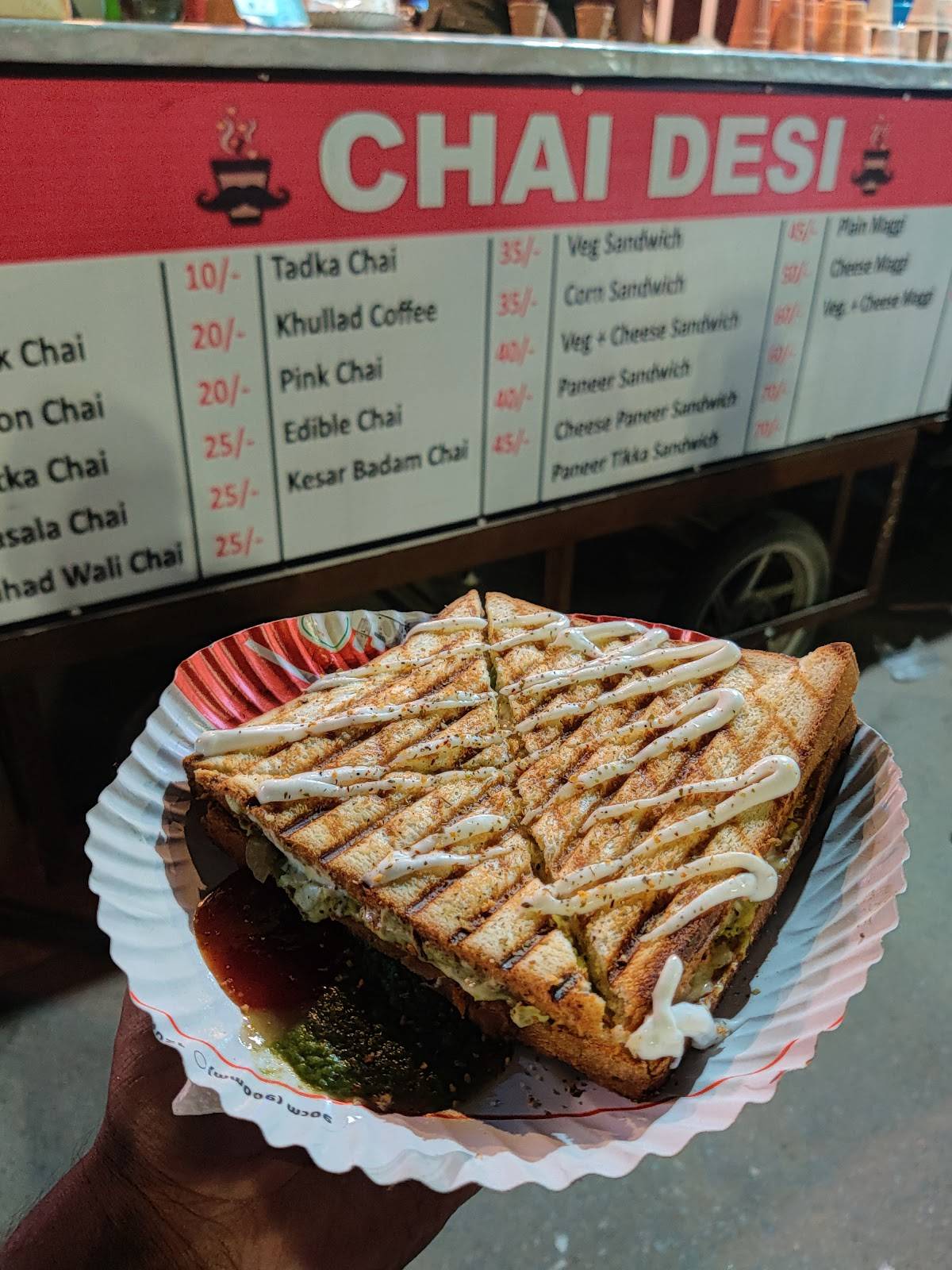 Chai desi menu