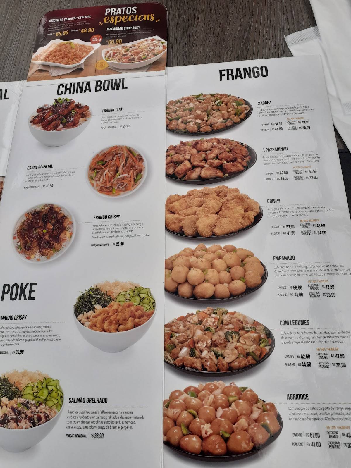 China In Box - Restaurante de Comida Chinesa cardápio