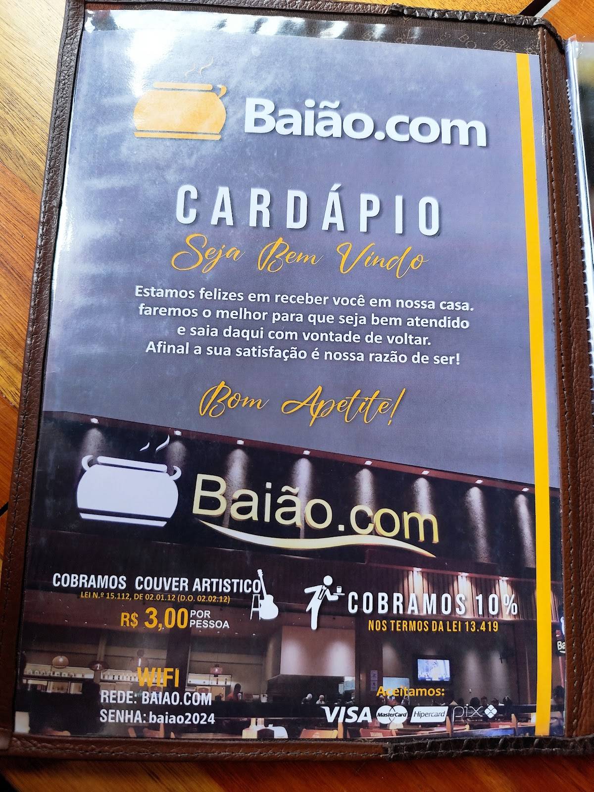 Churrascaria Baião cardápio