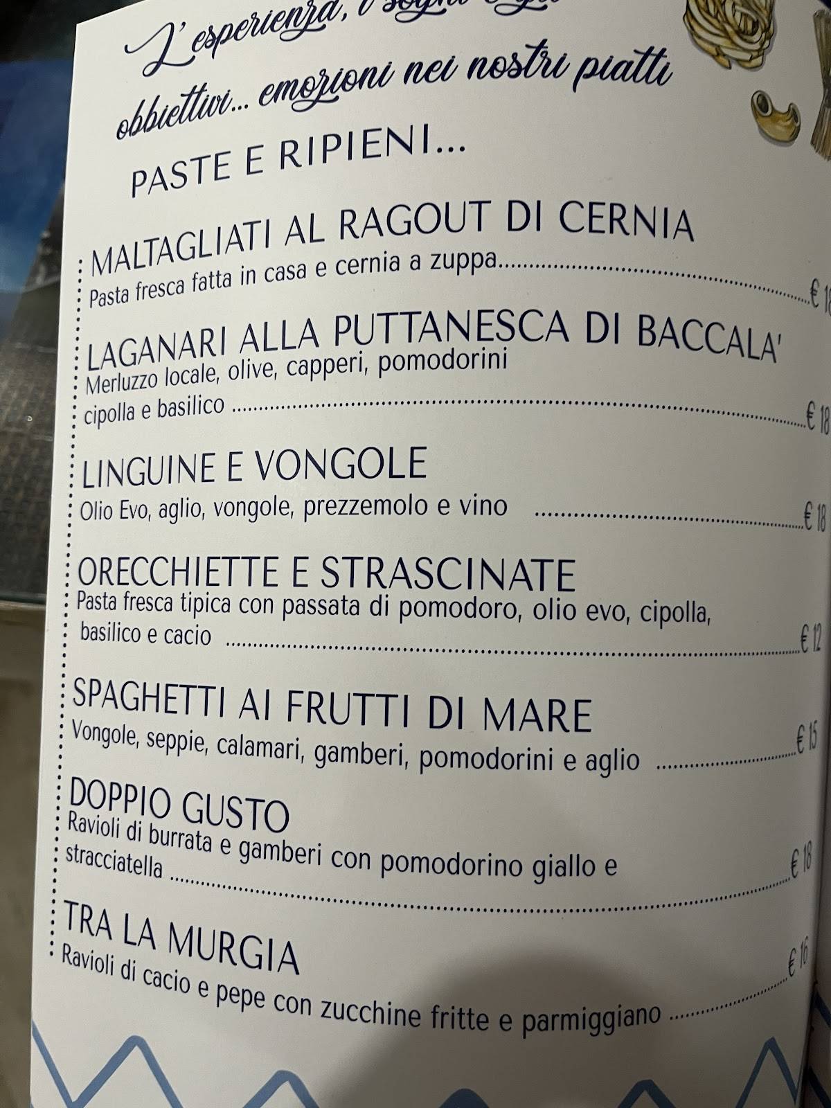 Menu di Core Restaurant 