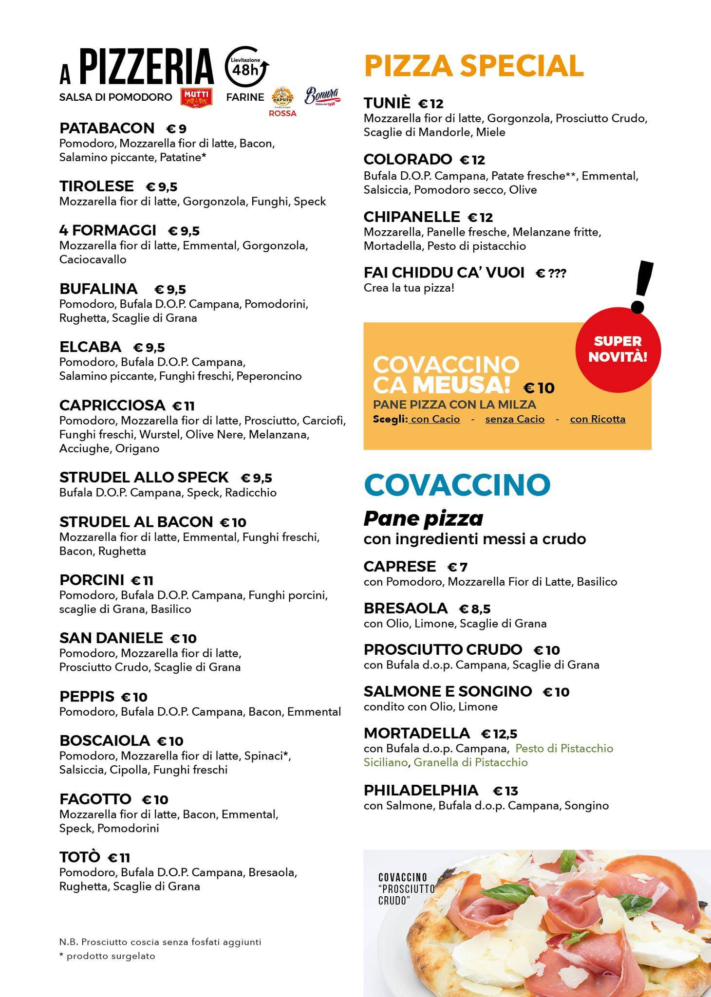 Menu di Da Diego 