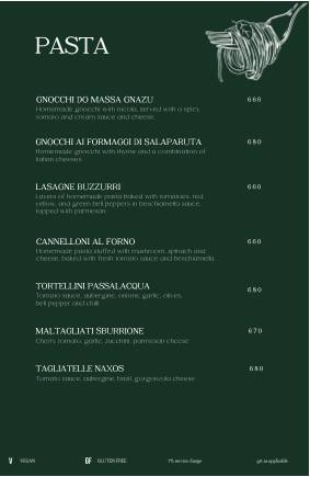 Dario's Restaurant Café Bar menu