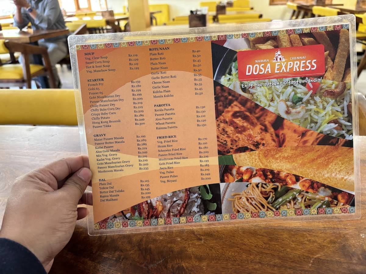 Dosa Express Namma Chennai menu
