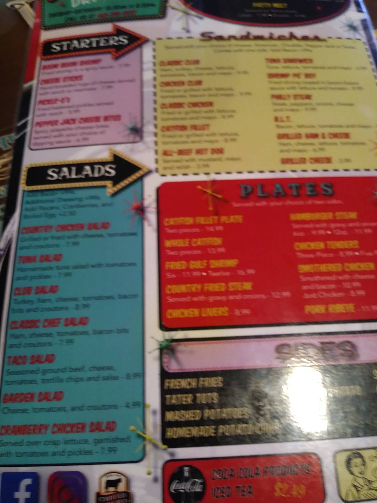 Menu at doug hazel s drive in restaurant columbus