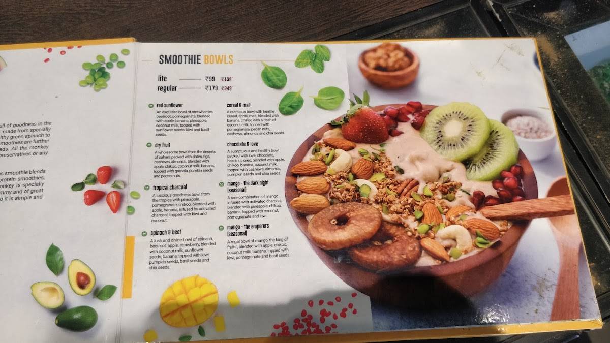 Drunken Monkey menu