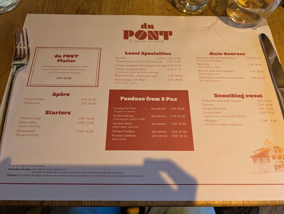 Menu di Du Pont 