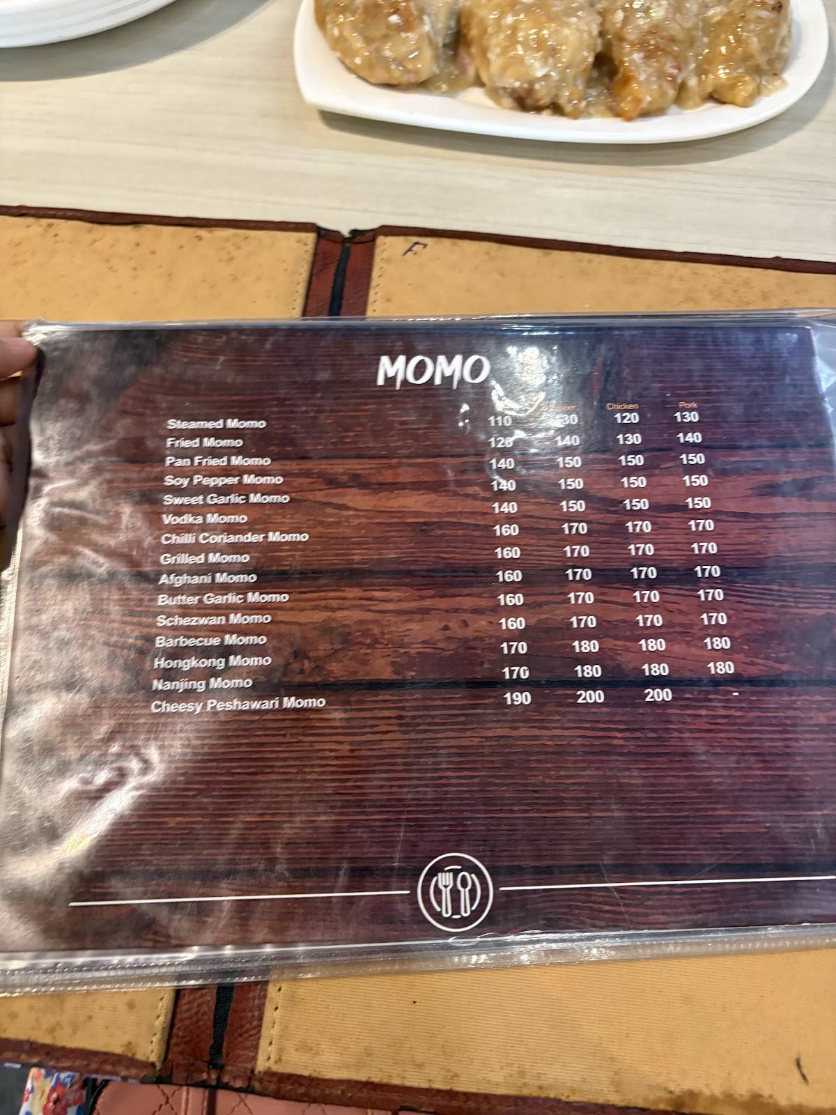 Fat Belly menu