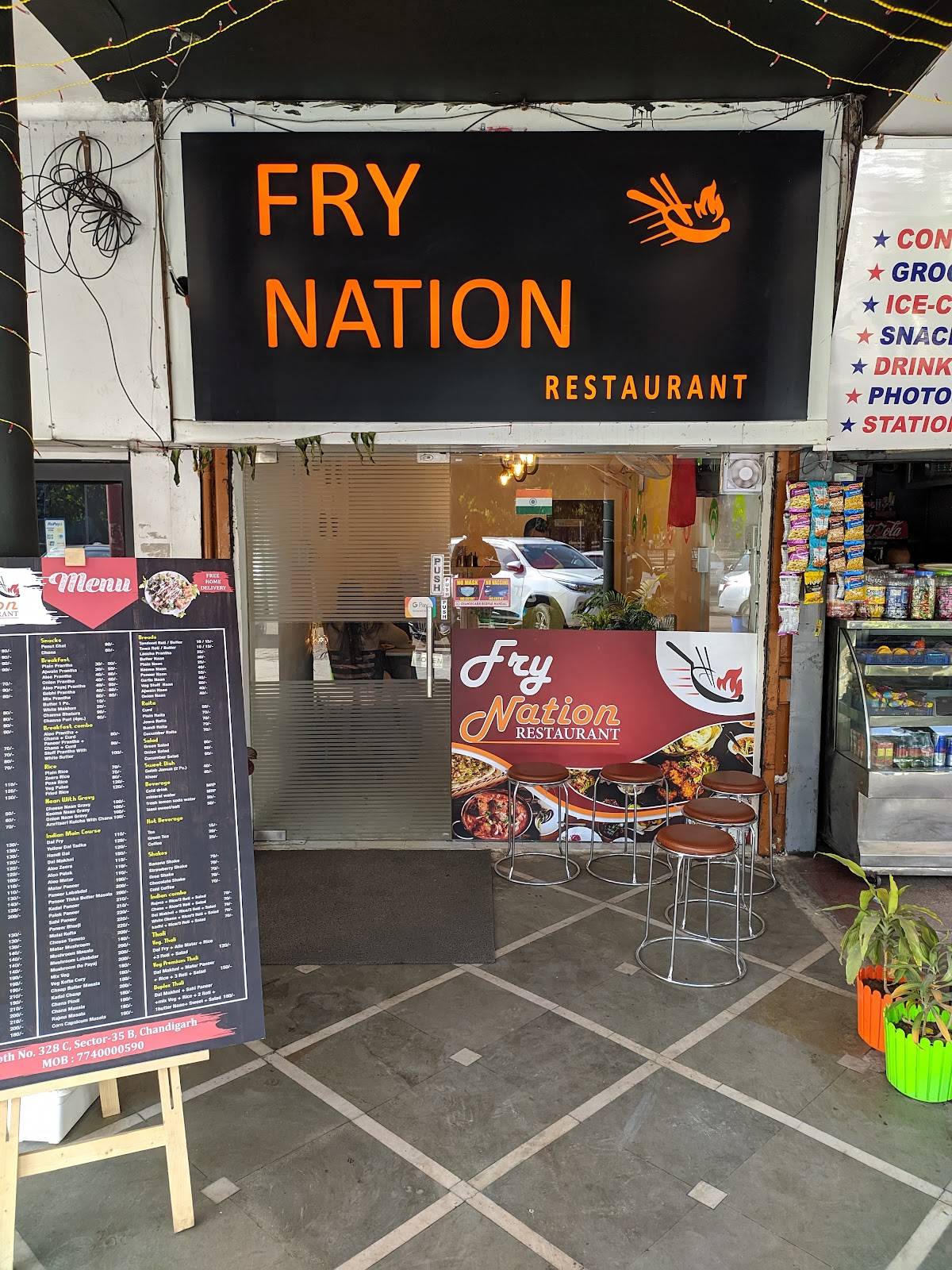 Fry Nation Restaurant menu