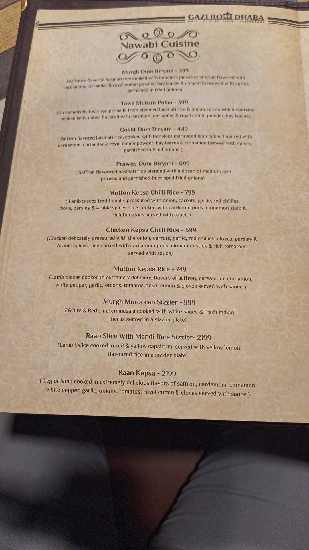 Menu at Gazebo Dhaba & Family Restaurant, Navi Mumbai