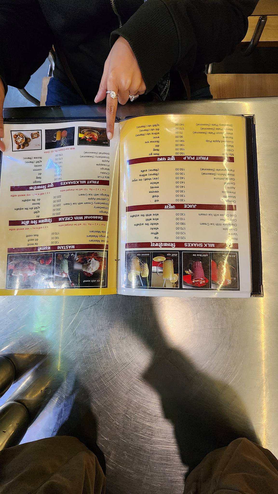 Girija Juice Bar menu