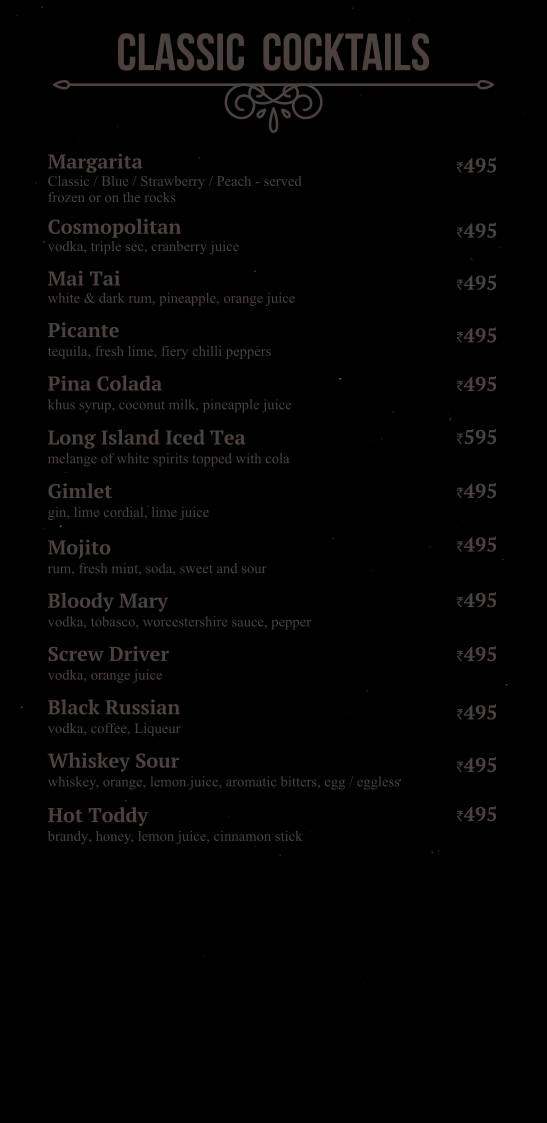 Goa Portuguesa Restobar menu