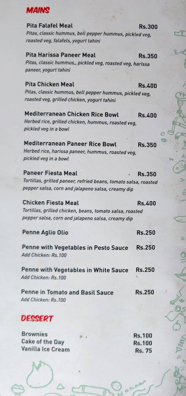 Gobbelin Kitchen and Cafe menu