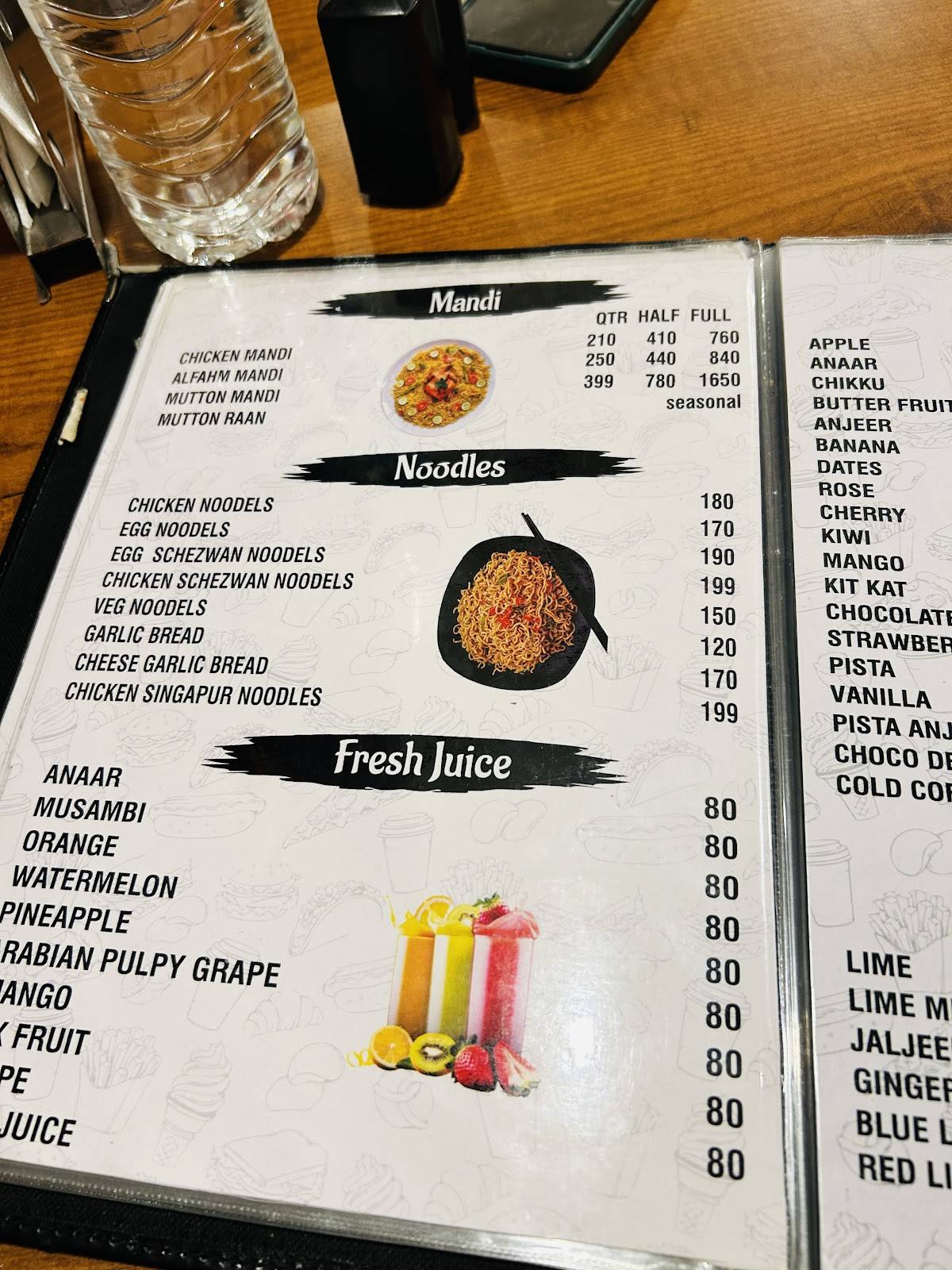 Grilliez menu