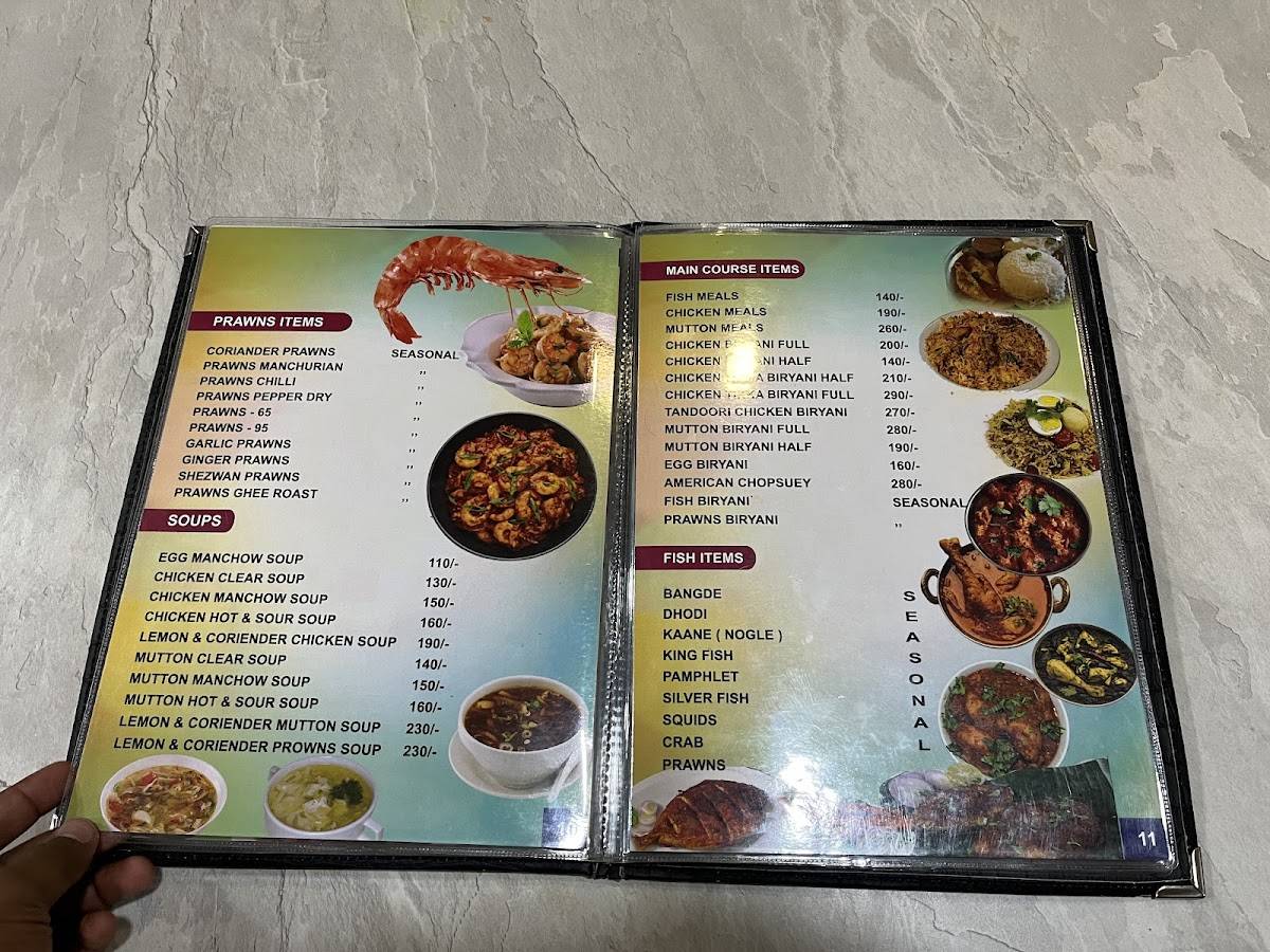 Hotel Delight menu
