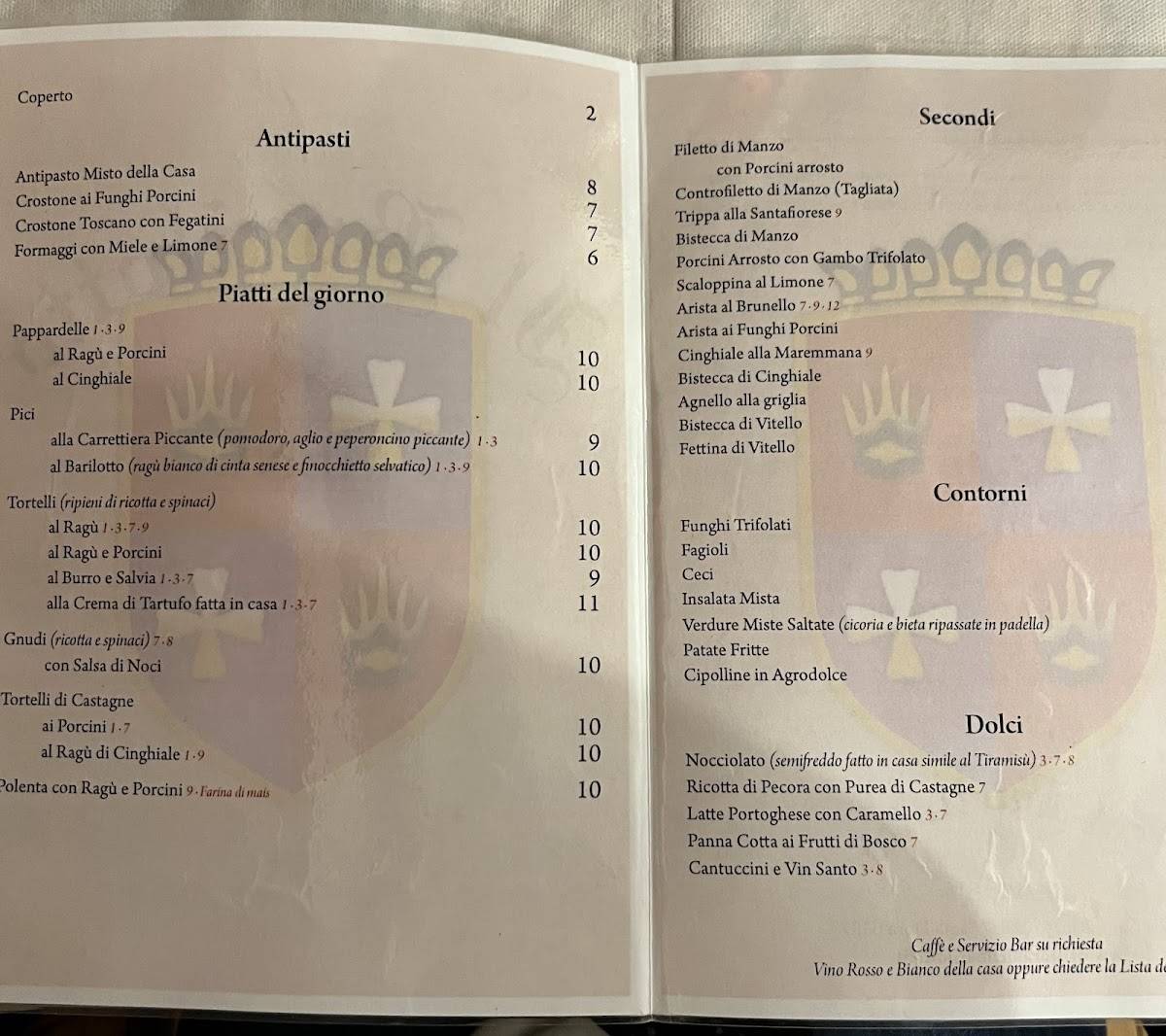 Menu di Il Barilotto 