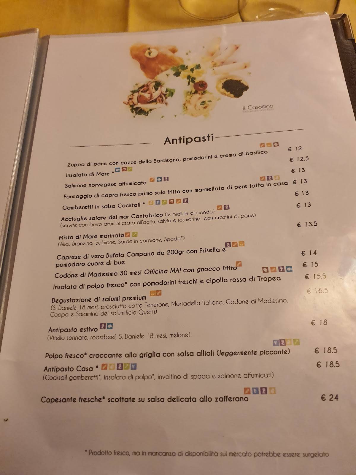 Menu da Il Casottino Ristorante Pizzeria, Fino Mornasco, Via Dogana
