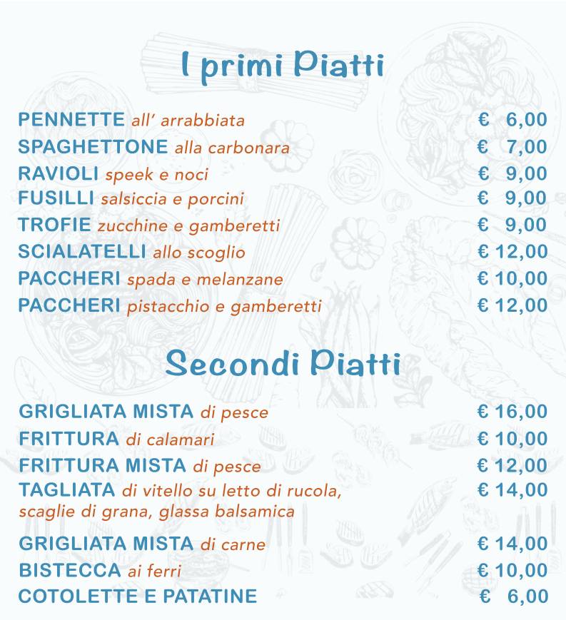 Menu di Il Giropizza 