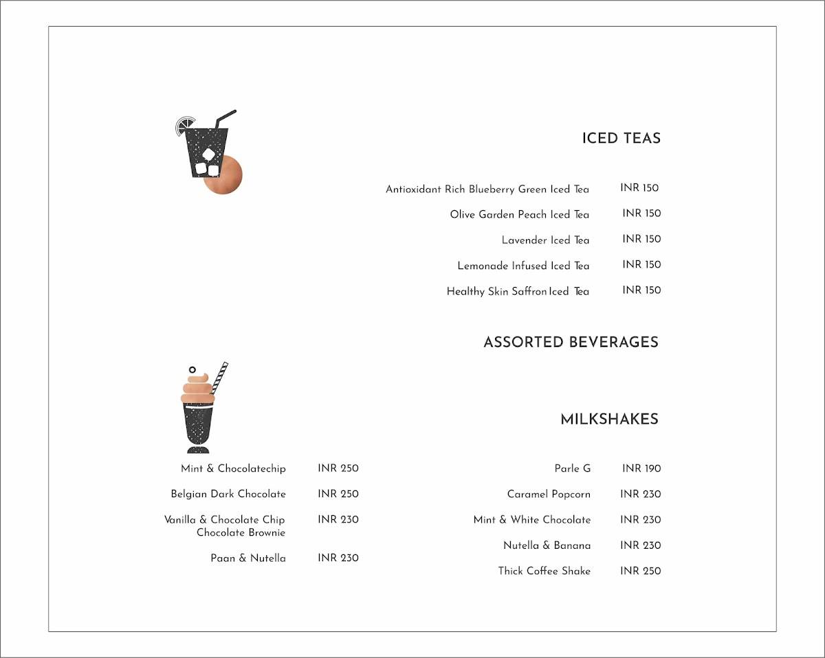 Iso Cafe & Bar menu