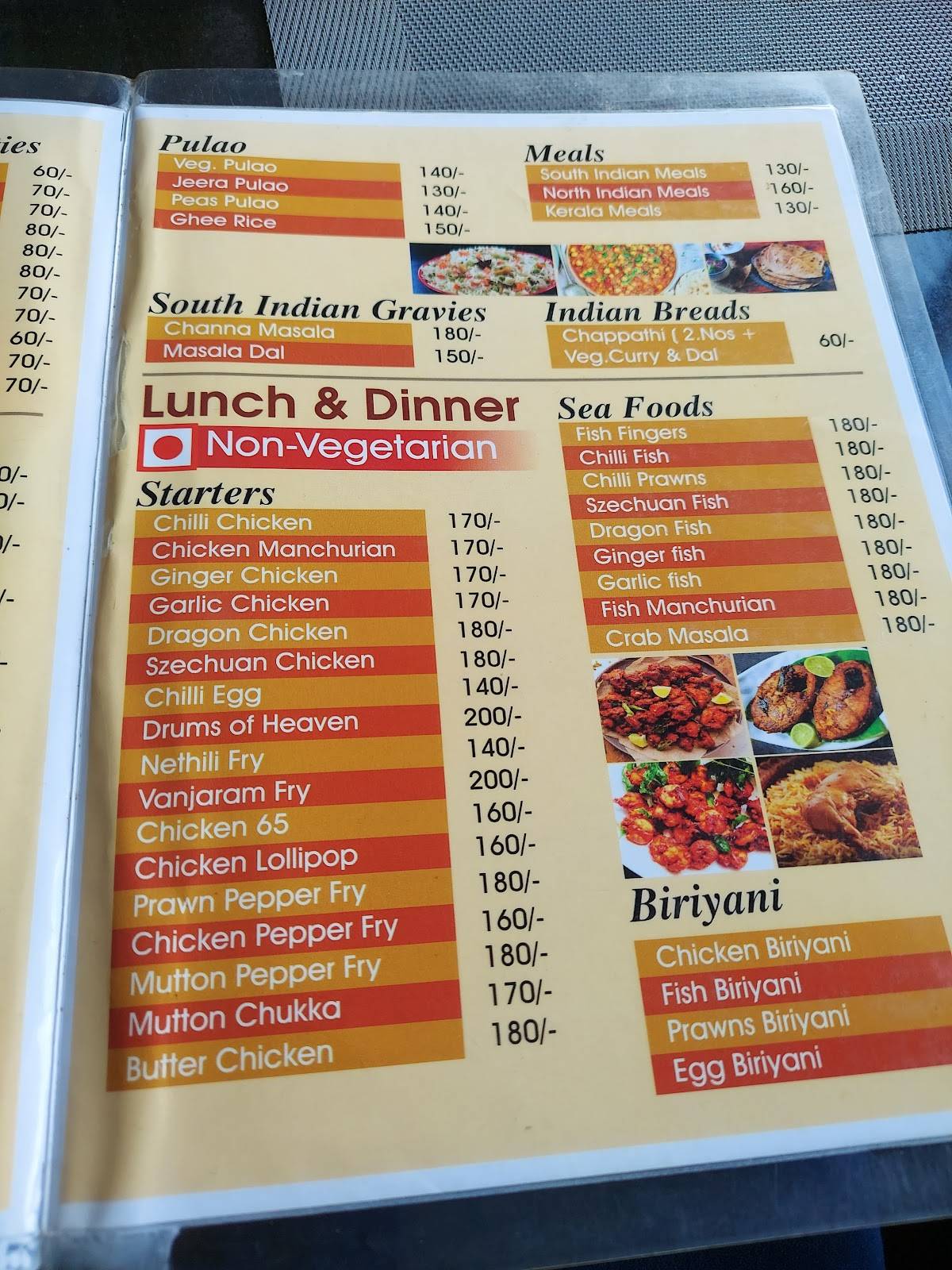 JACOBS KITCHEN menu