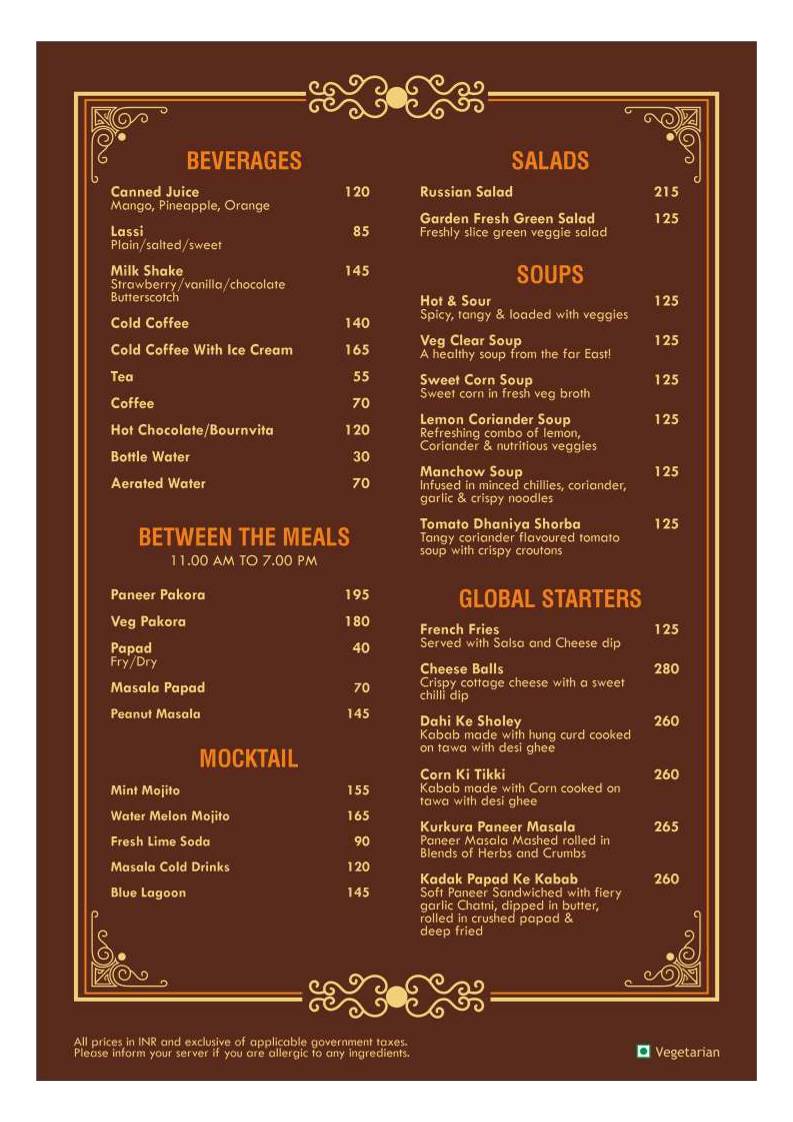 Keshari Food Plaza & Banquet menu