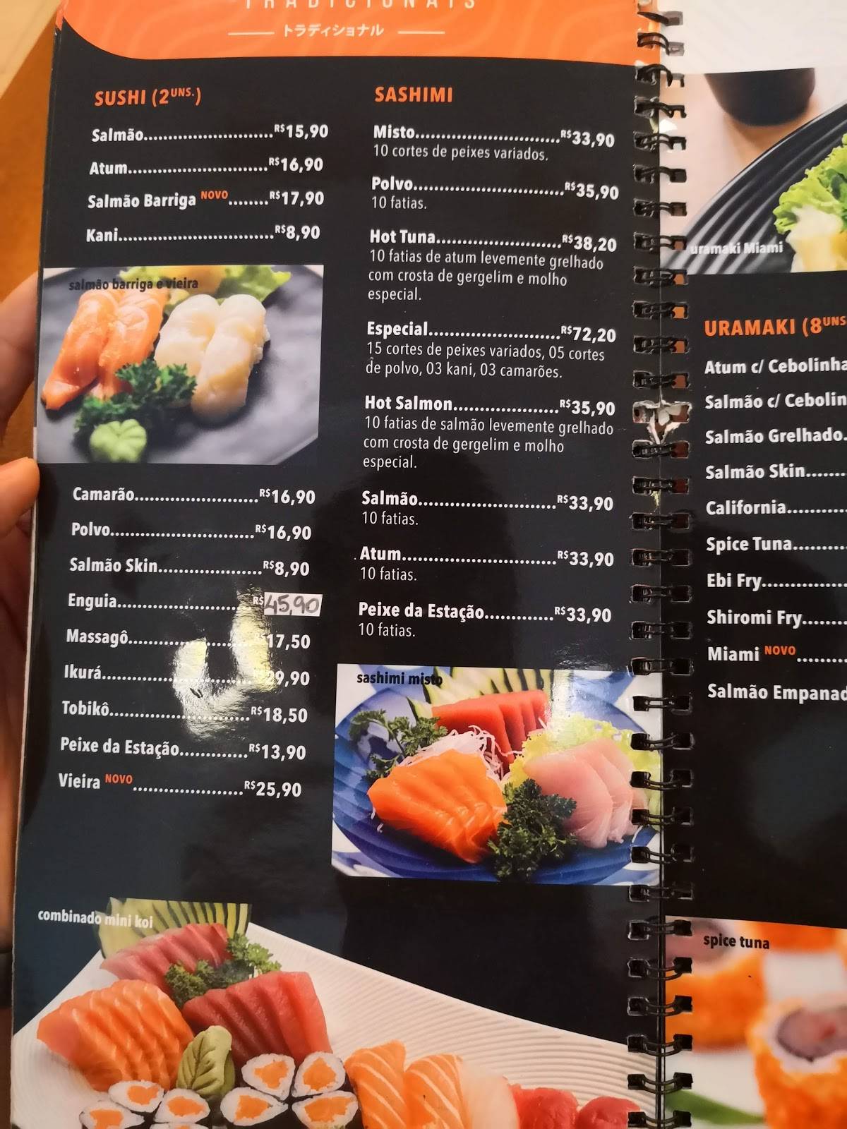 Koi Moema cardápio