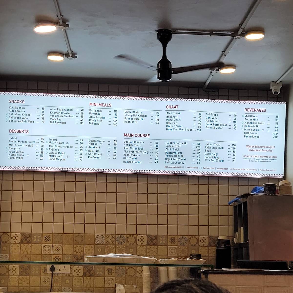 Kota Kachori - Indira Nagar menu