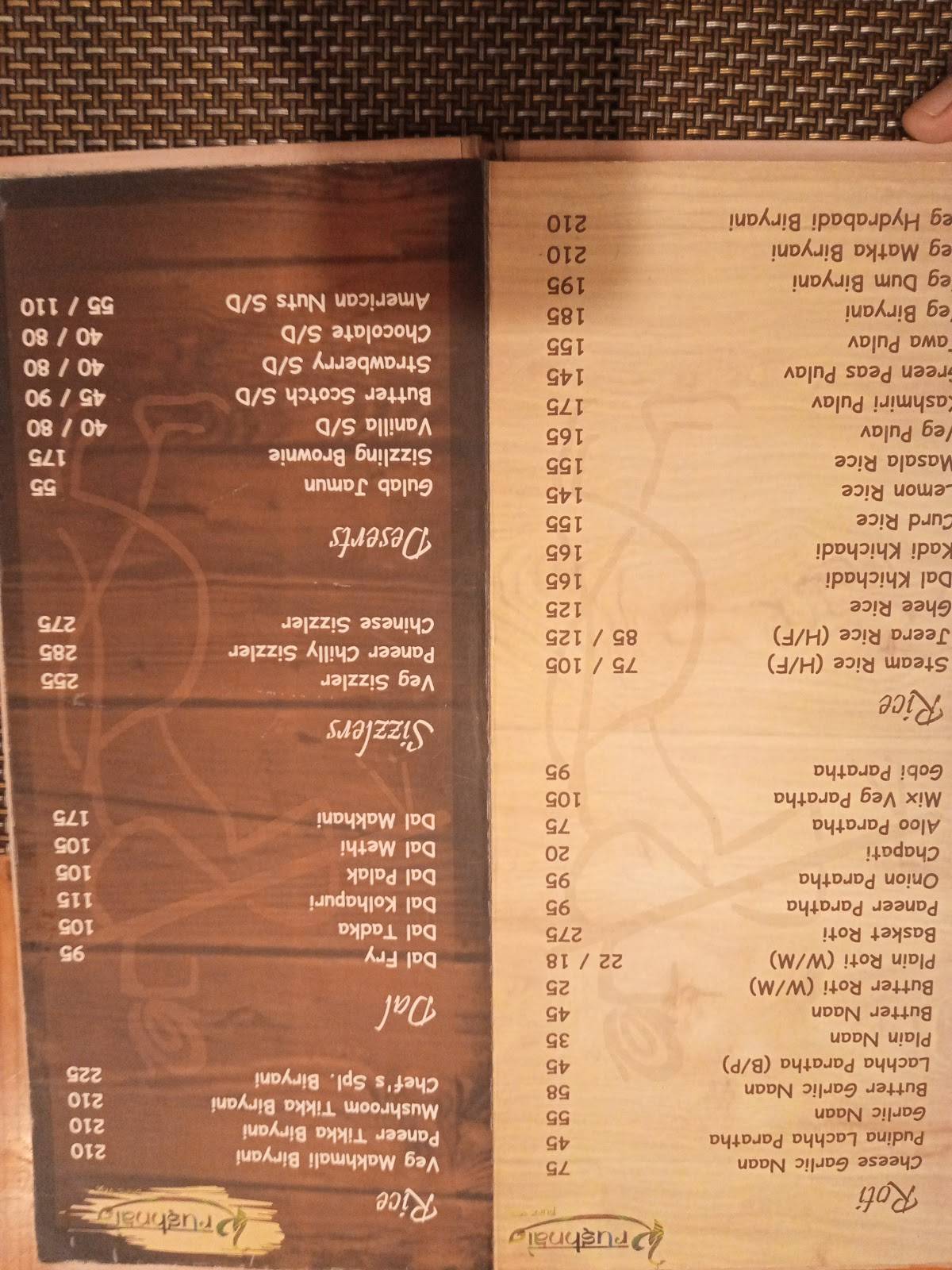 Krushnai Pure Veg menu