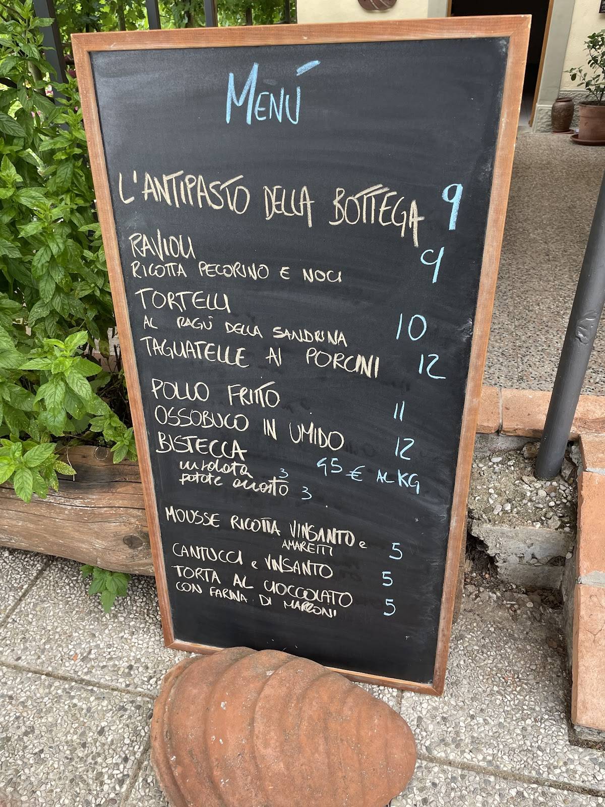 Menu di La Bottega di Castagneto 