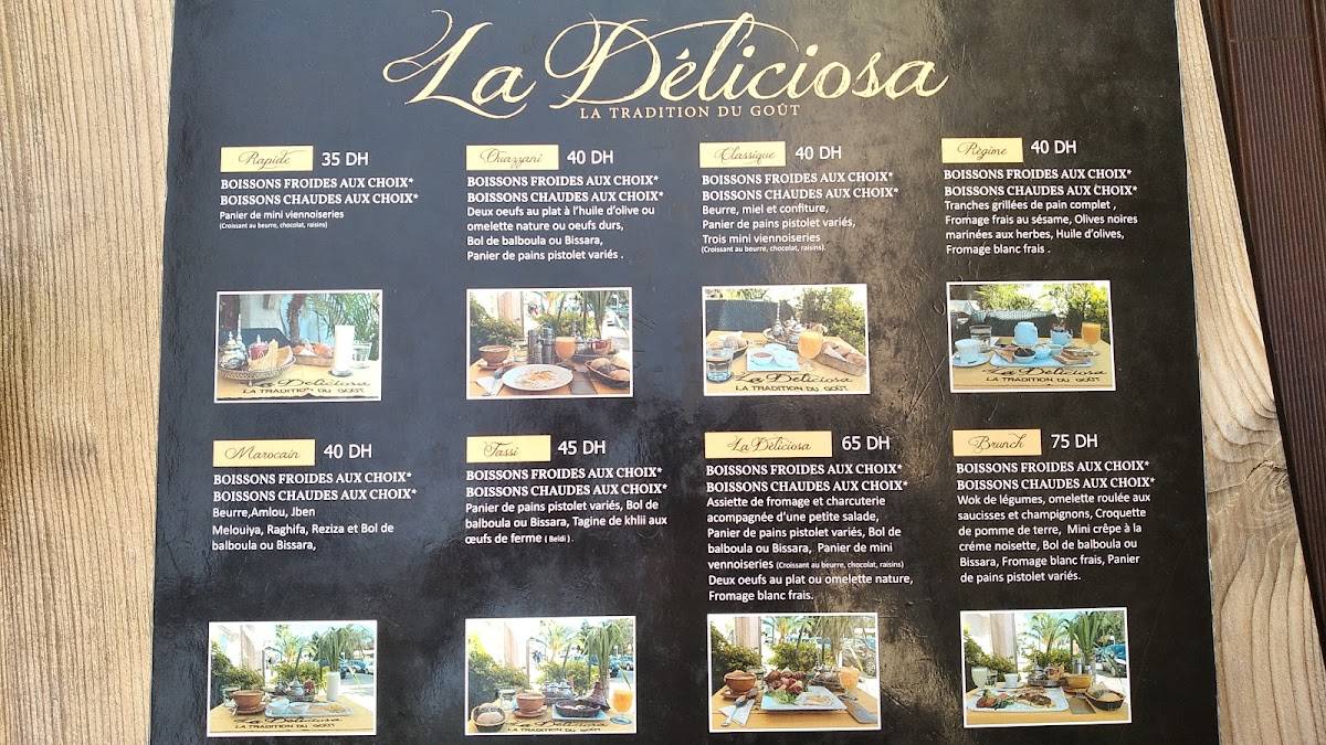 Menu de La Déliciosa