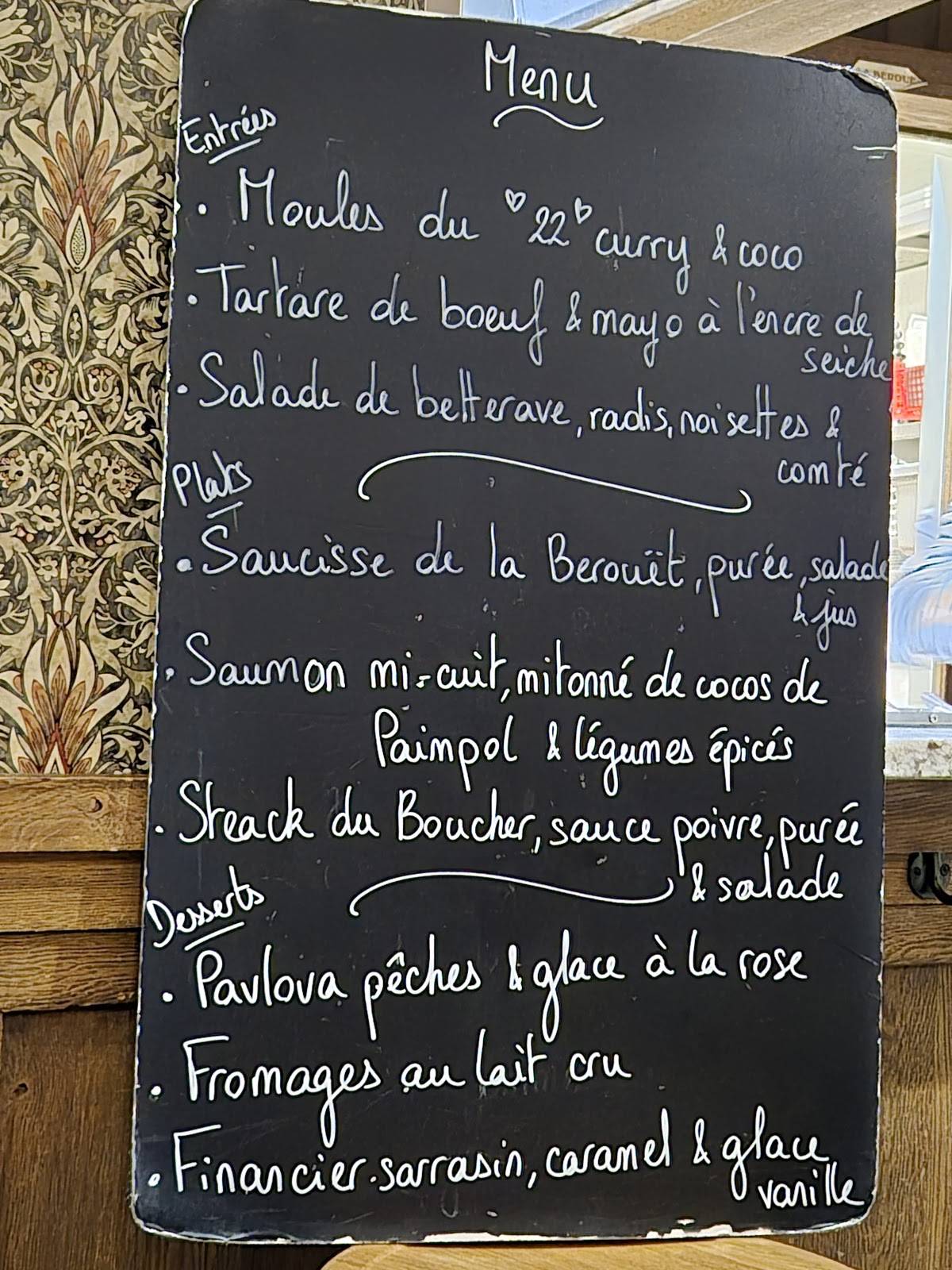 Menu de La Mirlitantouille