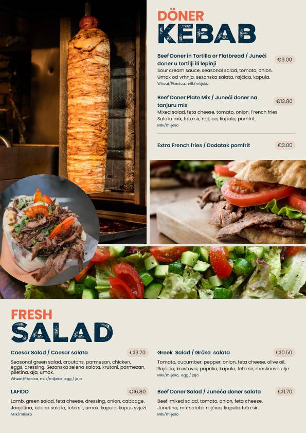 Menu di Lafido 