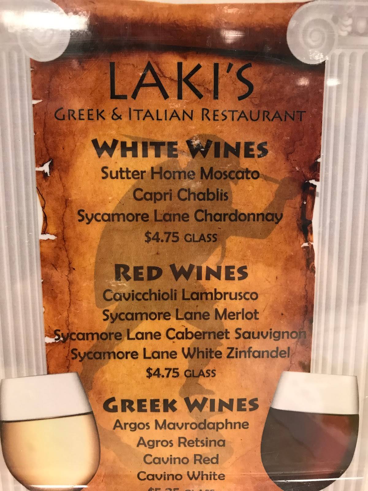 Menu at Lakis Restaurant, Ocala