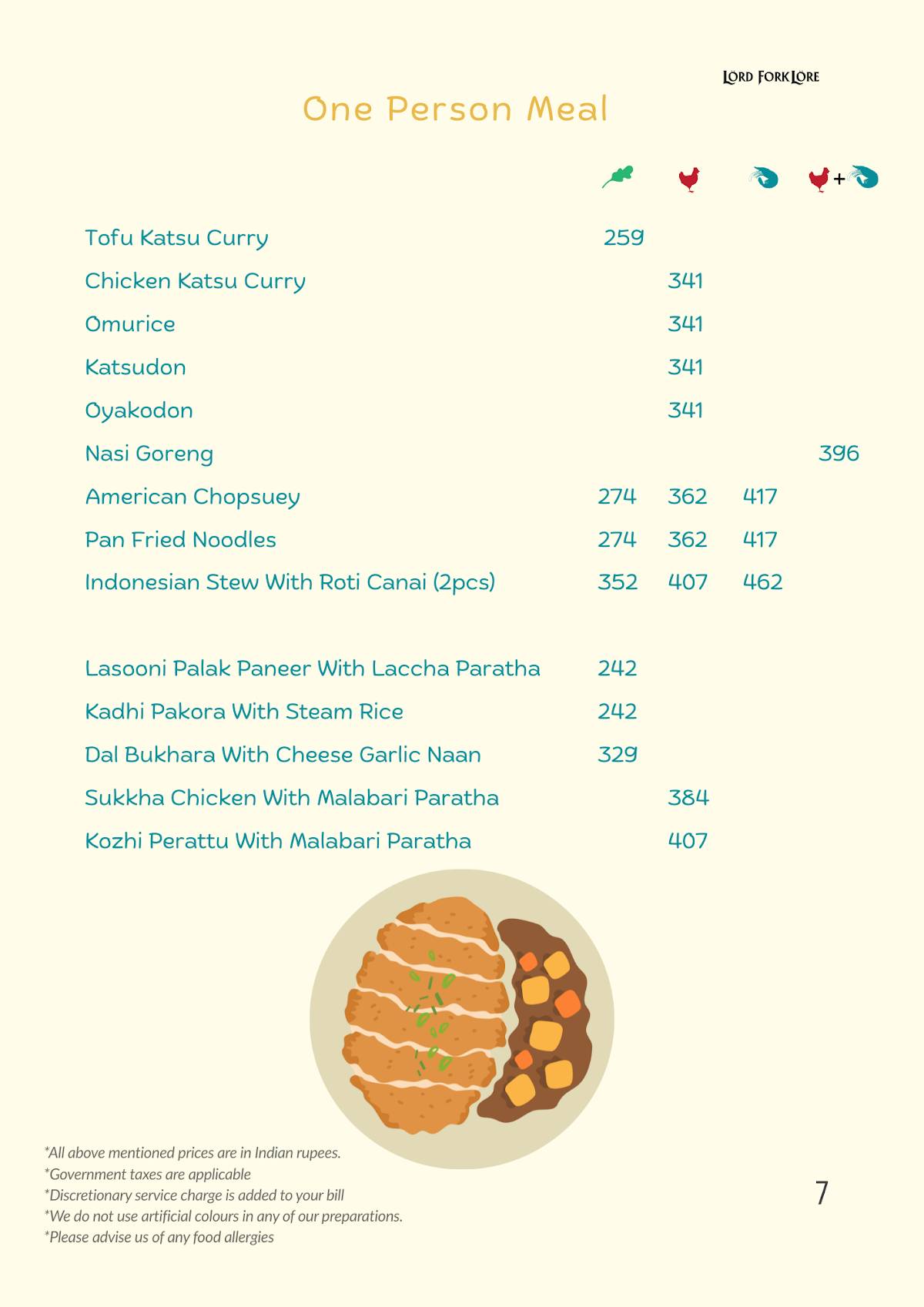 Lord ForkLore menu