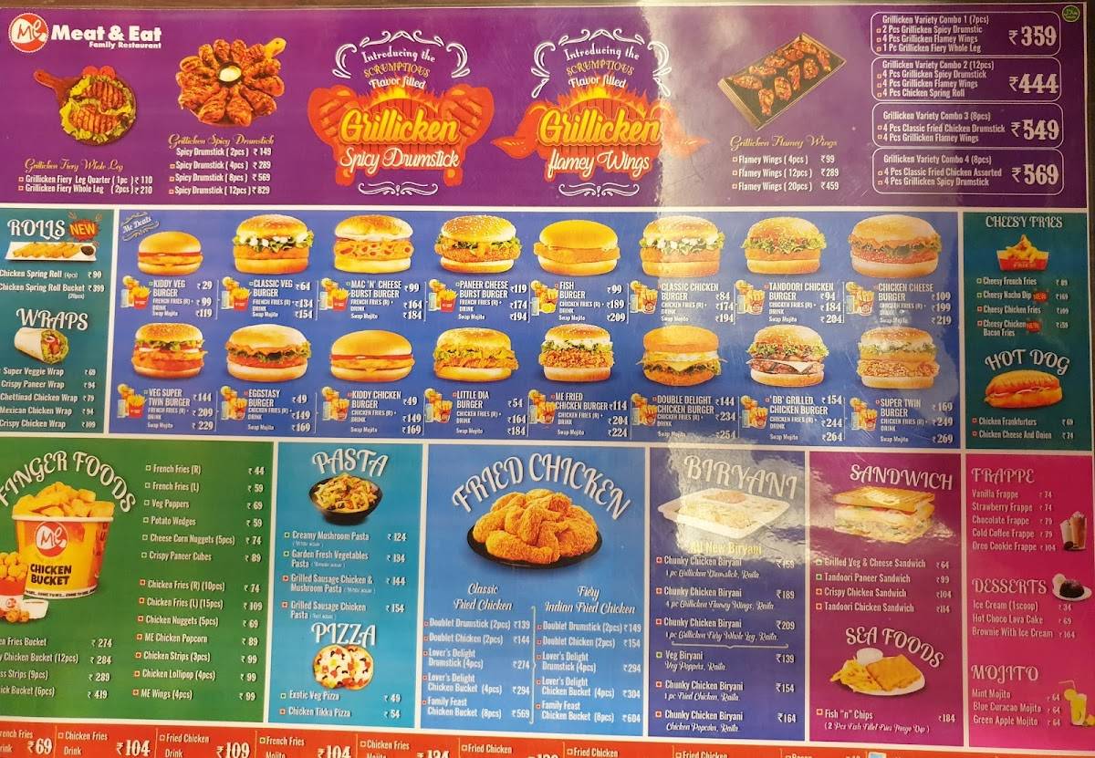 Menu at MEAT AND EAT FAMILY RESTAURANT, Karaikal