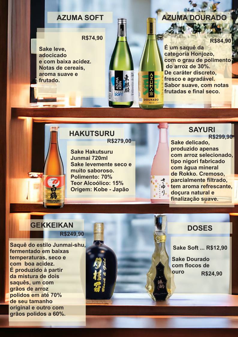 Made In Japan Espaço Gastronômico cardápio