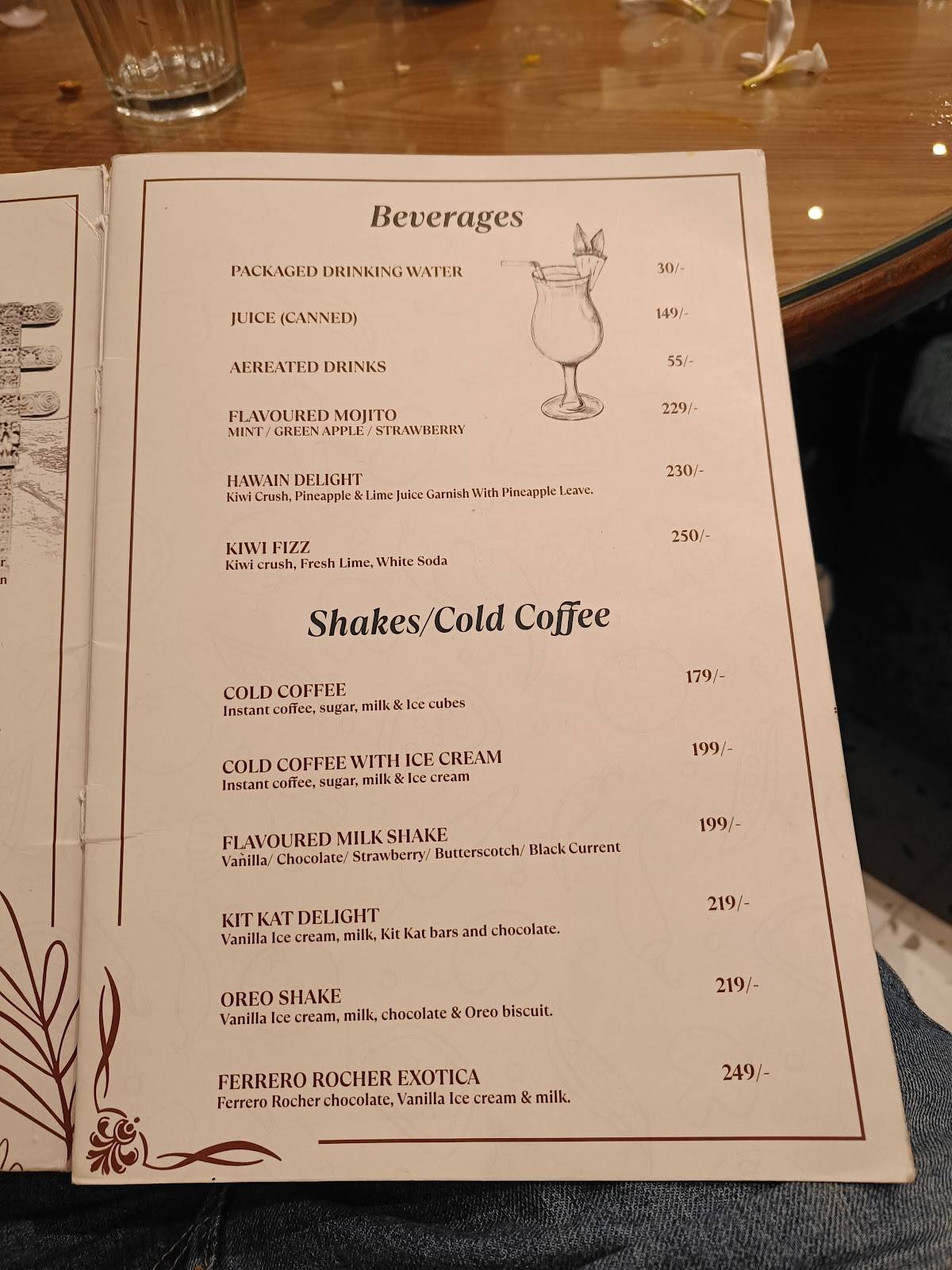 Mantar Restaurant - Bhopal menu