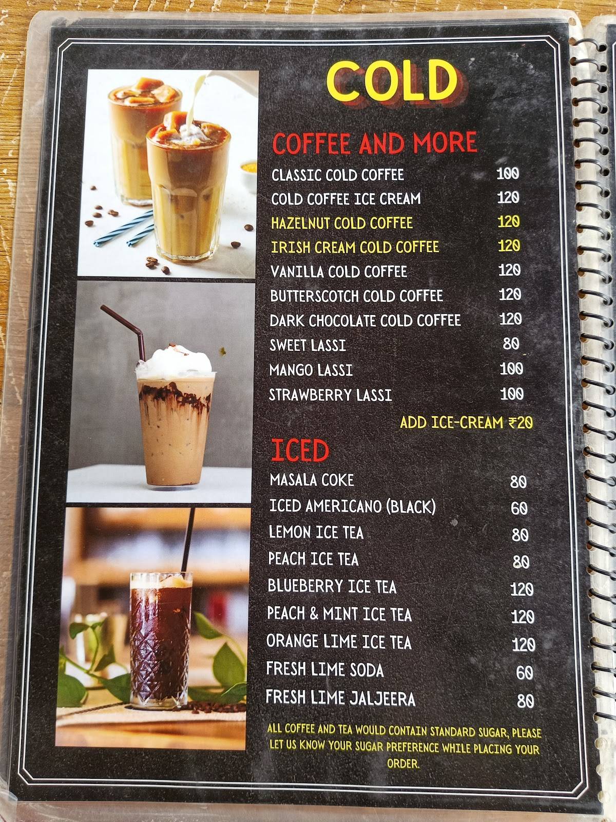Meghna Chandak menu
