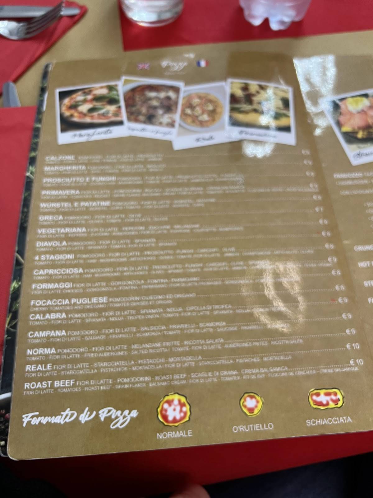 Menu di Melomangio 