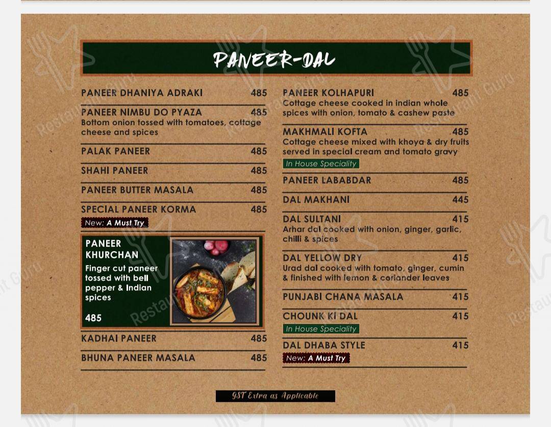 Melting Pot Restaurant by Hotel Harmony Inn menu