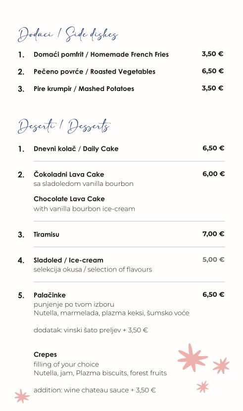 Menu di Merlin Bistro 