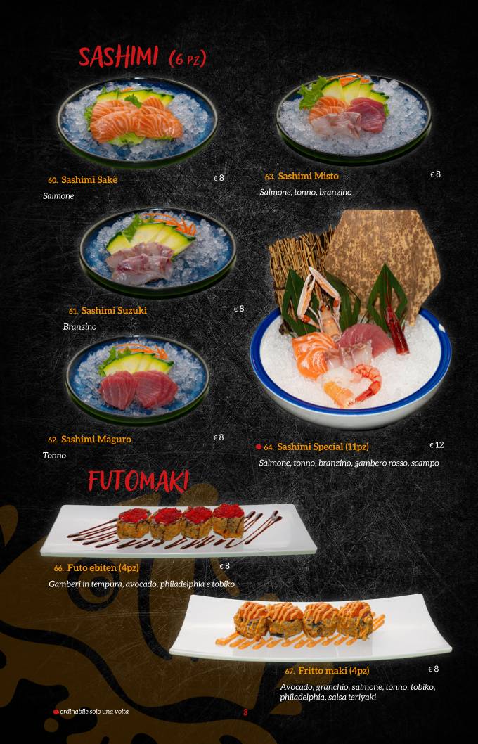 Menu di Miyako Sushi Restaurant 