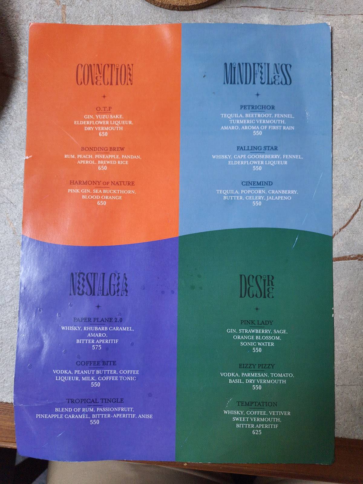Murphies - Bistro and Bar menu