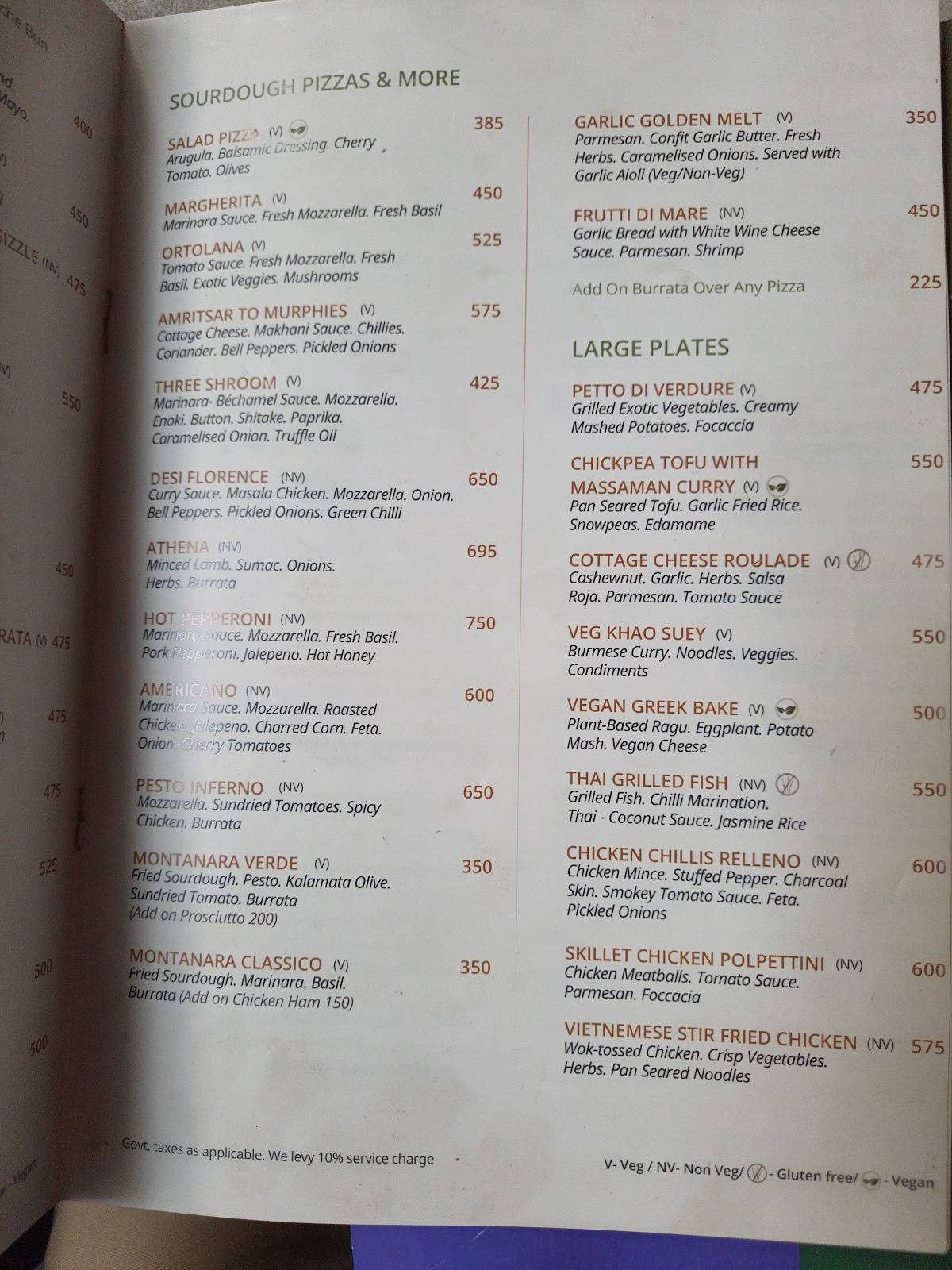 Murphies - Bistro and Bar menu