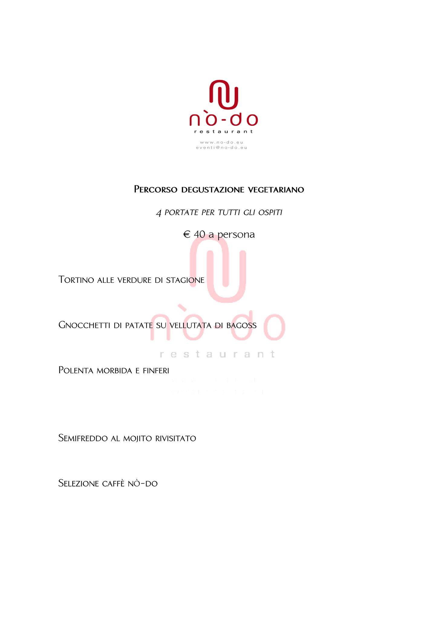 Menu di Ristorante no-do 