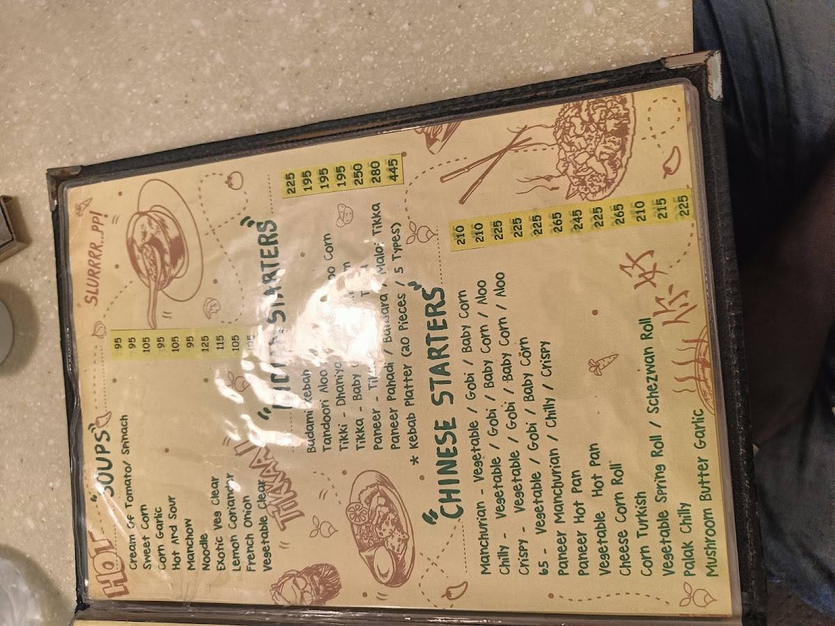 Nandan Pure Veg Restaurant menu
