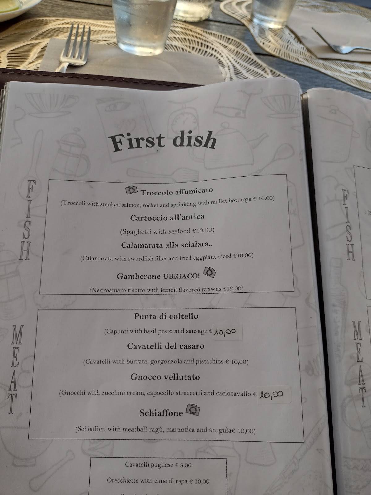 Menu di Nuovo Fizzarotti 