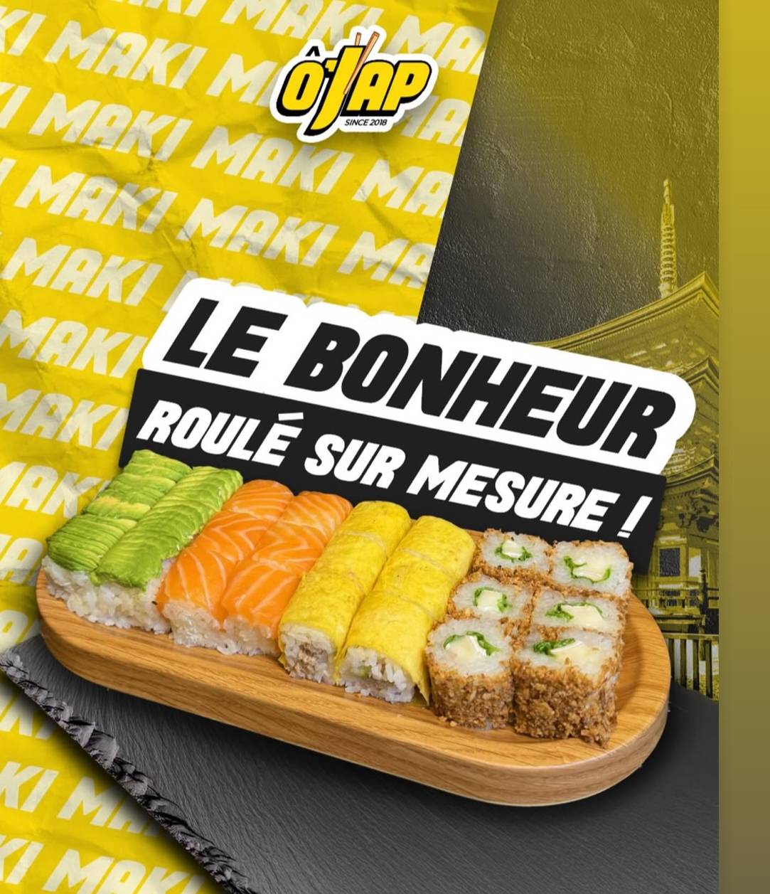 Menu de Ô'jap Melun
