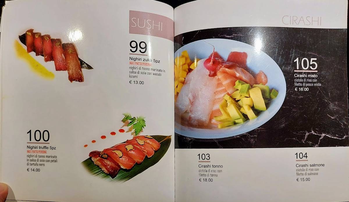 Menu de Omaya Sushi