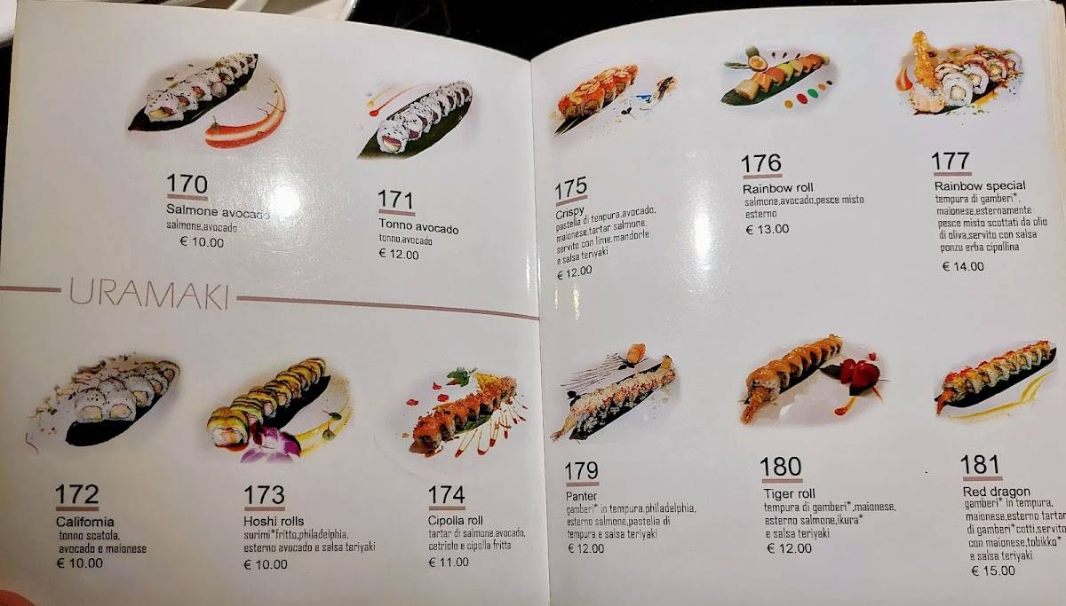 Menu de Omaya Sushi